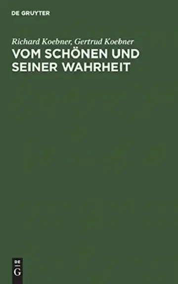 Cover of Vom Schönen und seiner Wahrheit
