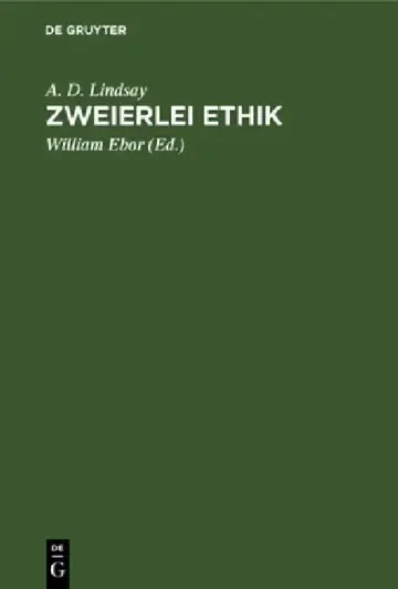 Cover of Zweierlei Ethik