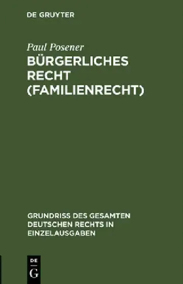 Cover of Bürgerliches Recht (Familienrecht)