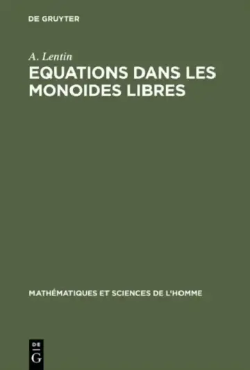 Cover of Equations dans les monoides libres