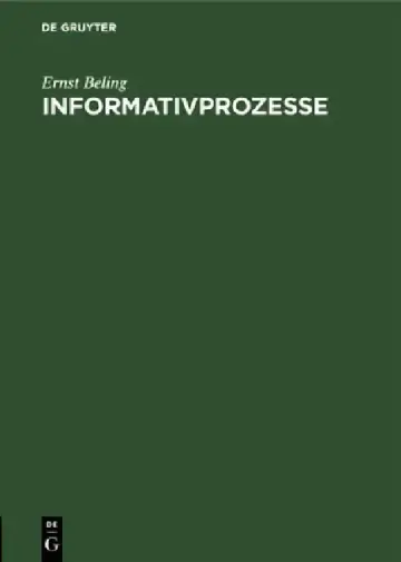 Cover of Informativprozesse