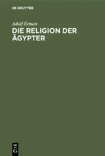 Cover of Die Religion der Ägypter
