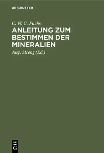 Cover of Anleitung Zum Bestimmen Der Mineralien