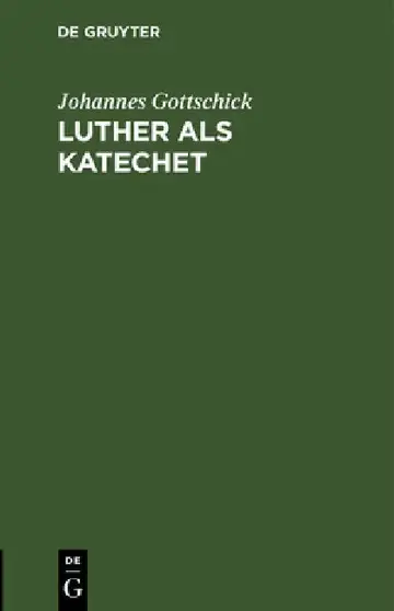 Cover of Luther als Katechet