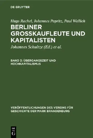 Cover of Übergangszeit und Hochkapitalismus