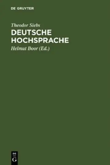 Cover of Deutsche Hochsprache