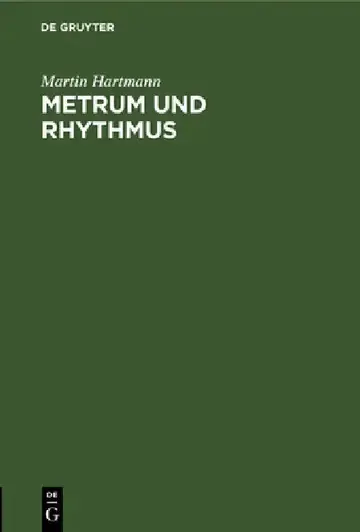 Cover of Metrum Und Rhythmus