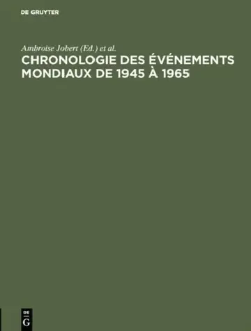 Cover of Chronologie des événements mondiaux de 1945 à 1965