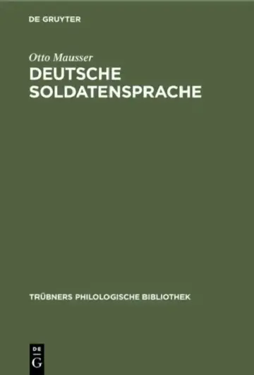 Cover of Deutsche Soldatensprache