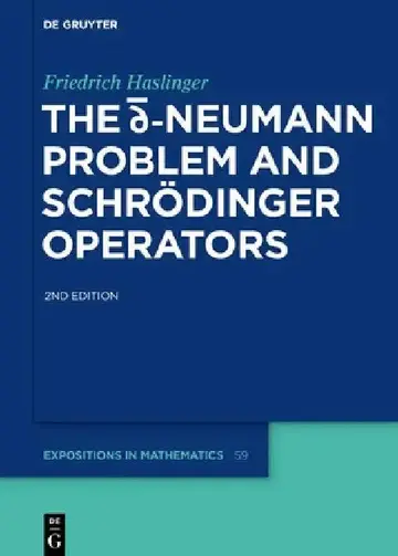 Cover of The D-Bar Neumann Problem and Schrödinger Operators