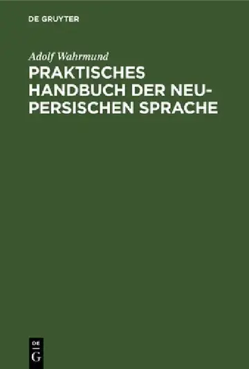 Cover of Praktisches Handbuch Der Neu-Persischen Sprache