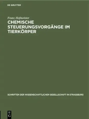 Cover of Chemische Steuerungsvorgänge im Tierkörper