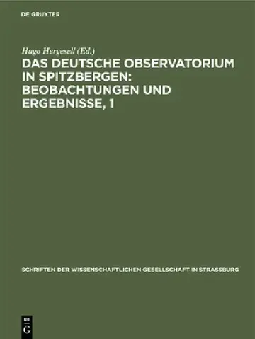 Cover of Das Deutsche Observatorium in Spitzbergen