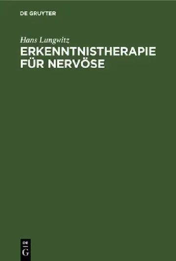 Cover of Erkenntnistherapie Für Nervöse