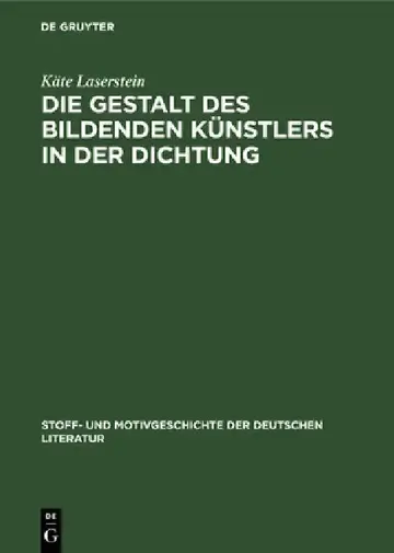 Cover of Die Gestalt Des Bildenden Künstlers in Der Dichtung