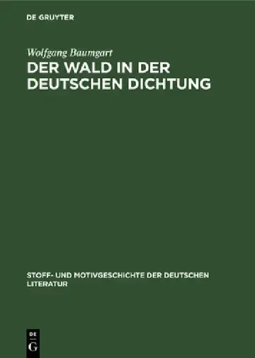 Cover of Der Wald in Der Deutschen Dichtung