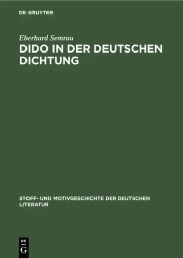 Cover of Dido in Der Deutschen Dichtung