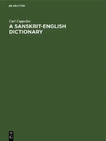 Cover of A Sanskrit-English Dictionary