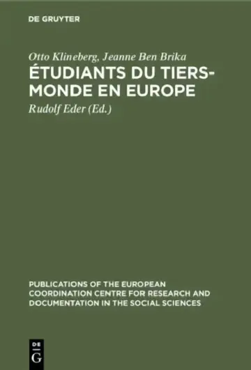 Cover of Étudiants du tiers-monde en Europe