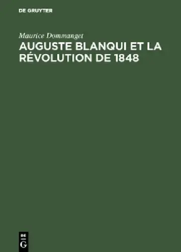 Cover of Auguste Blanqui et la révolution de 1848