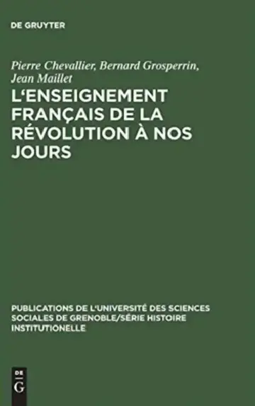 Cover of L'Enseignement français de la Révolution à nos jours
