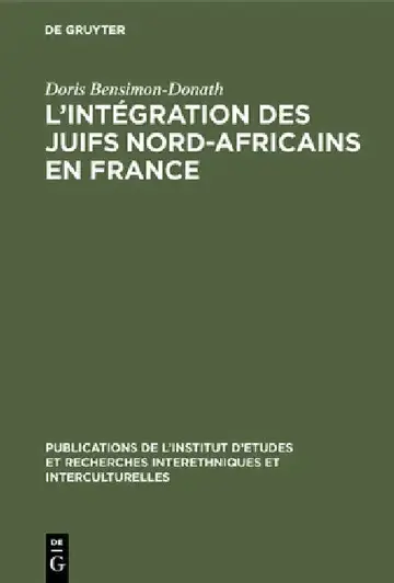 Cover of L'intégration des juifs nord-africains en France