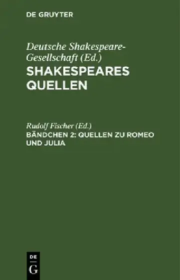 Cover of Quellen Zu Romeo Und Julia