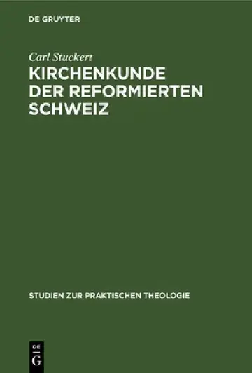 Cover of Kirchenkunde Der Reformierten Schweiz