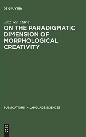 Cover of On the Paradigmatic Dimension of Morphological Creativity