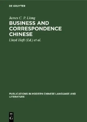 Cover of Business and Correspondence Chinese