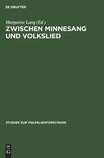 Cover of Zwischen Minnesang Und Volkslied
