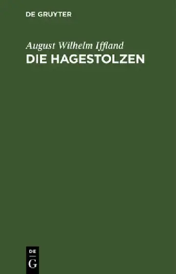 Cover of Die Hagestolzen