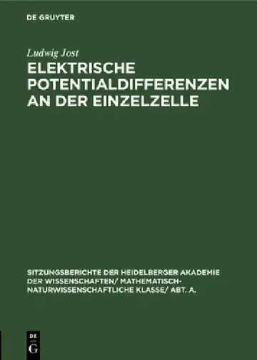 Cover of Elektrische Potentialdifferenzen an Der Einzelzelle