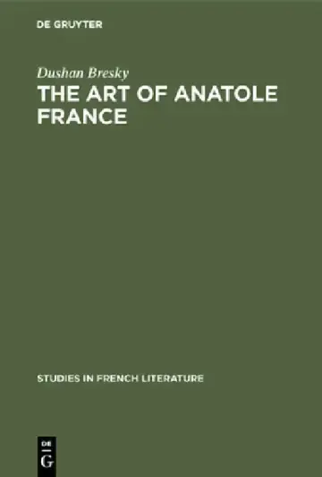 Cover of The Art of Anatole France