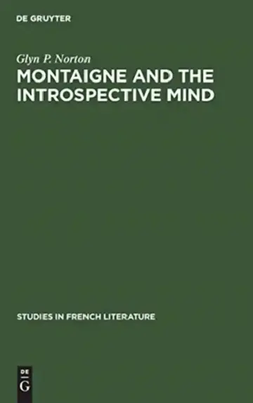 Cover of Montaigne and the Introspective Mind