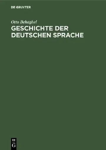 Cover of Geschichte der deutschen Sprache