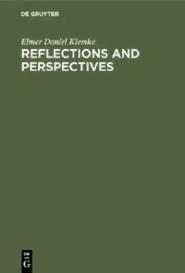Cover of Reflections and Perspectives