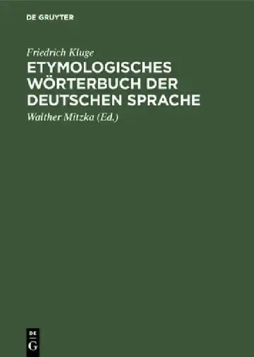 Cover of Etymologisches Wörterbuch der deutschen Sprache