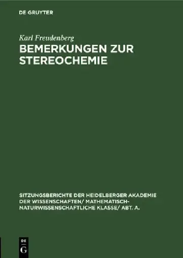 Cover of Bemerkungen Zur Stereochemie