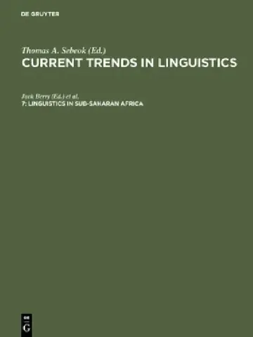 Cover of Linguistics in Sub-Saharan Africa