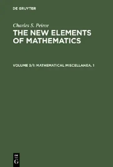 Cover of Mathematical Miscellanea. 1