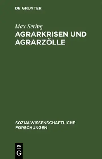 Cover of Agrarkrisen und Agrarzölle