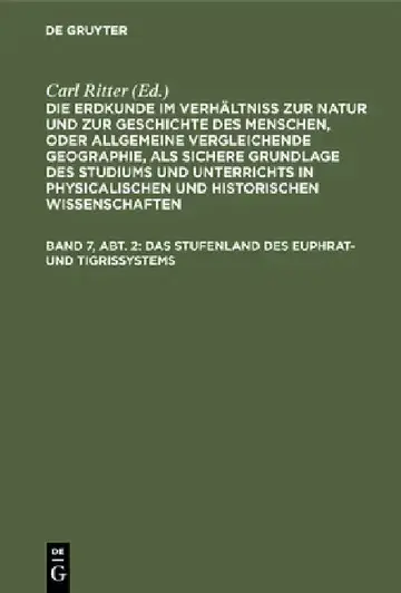 Cover of Das Stufenland des Euphrat- und Tigrissystems