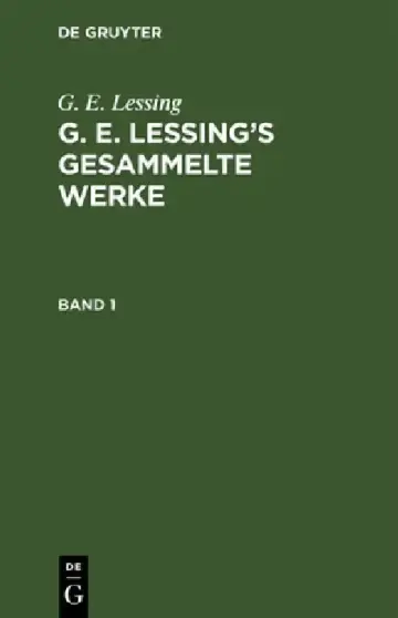 Cover of G. E. Lessing