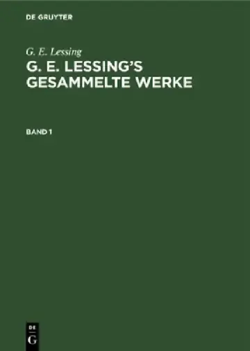 Cover of G. E. Lessing