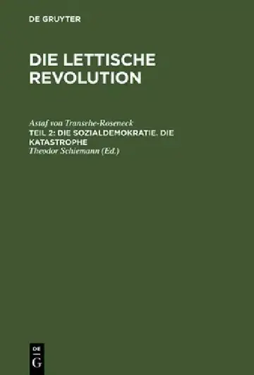 Cover of Die Sozialdemokratie. Die Katastrophe