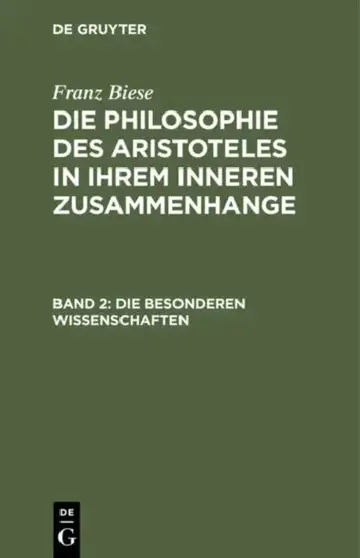 Cover of Die Besonderen Wissenschaften