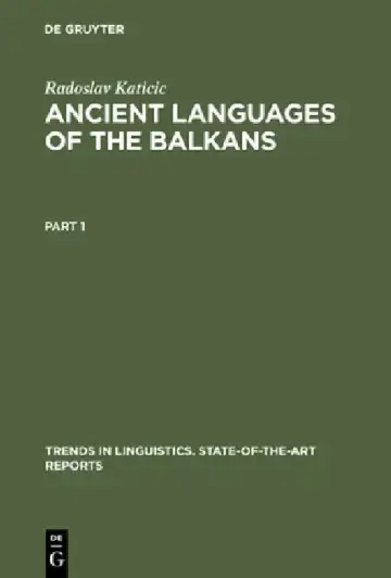 Cover of Ancient Languages of the Balkans