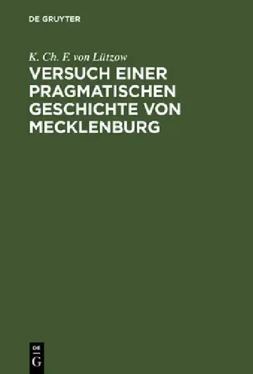 Cover of Versuch einer pragmatischen Geschichte von Mecklenburg