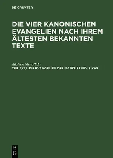 Cover of Die Evangelien des Markus und Lukas